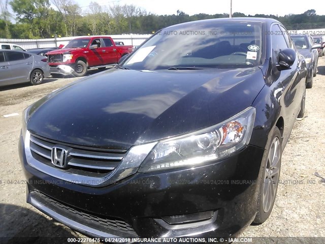 1HGCR2F55EA214678 - 2014 HONDA ACCORD SPORT BLACK photo 6