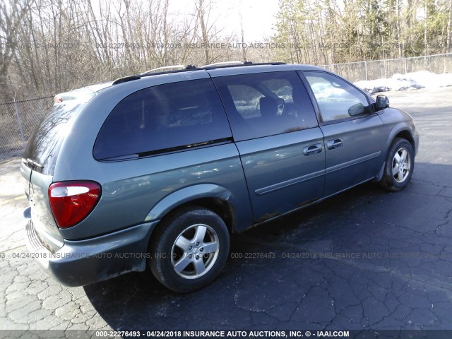 2D4GP44L67R257110 - 2007 DODGE GRAND CARAVAN SXT BLUE photo 4