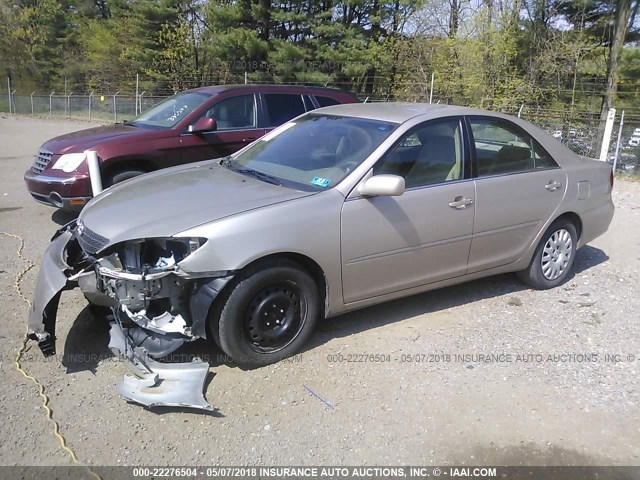 4T1BE30K24U906903 - 2004 TOYOTA CAMRY LE/XLE/SE ოქროსფერი ფოტო 2