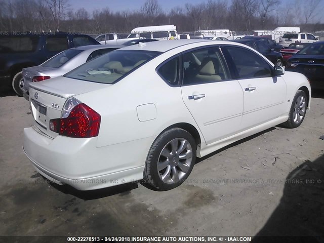 JNKAY01F57M456285 - 2007 INFINITI M35 SPORT WHITE photo 4