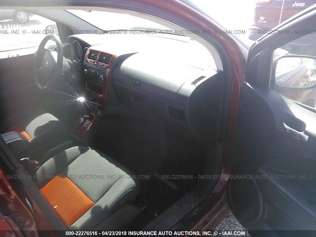 1B3HB48A89D164198 - 2009 DODGE CALIBER SXT ORANGE photo 5