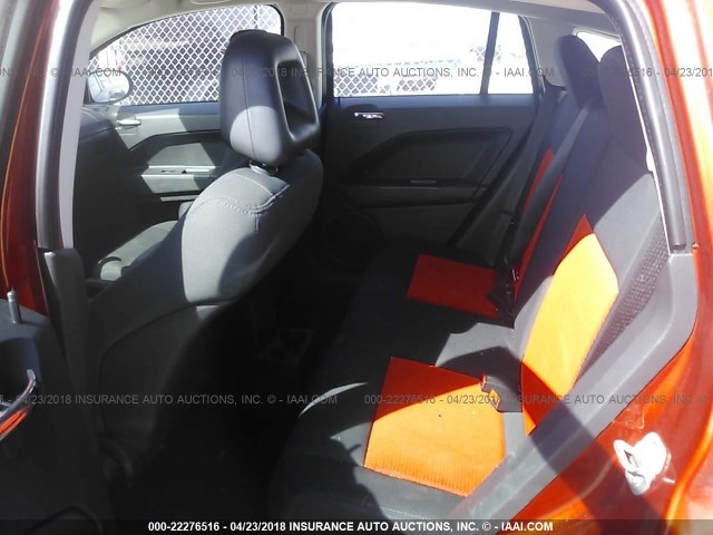 1B3HB48A89D164198 - 2009 DODGE CALIBER SXT ORANGE photo 8