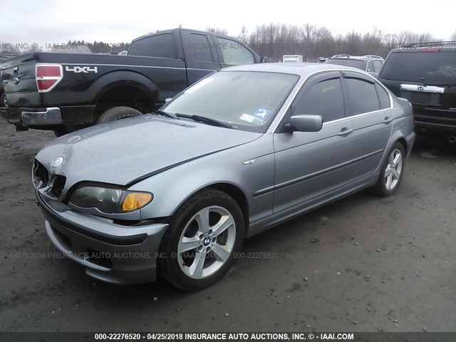 WBAEW53455PN38592 - 2005 BMW 330 XI GRAY photo 2