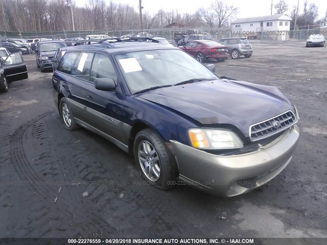 4S3BH675846603710 - 2004 SUBARU LEGACY OUTBACK AWP 蓝色 照片 1