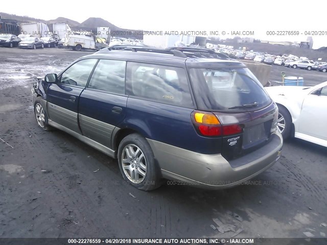 4S3BH675846603710 - 2004 SUBARU LEGACY OUTBACK AWP 蓝色 照片 3