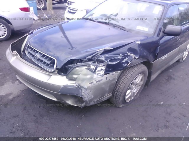 4S3BH675846603710 - 2004 SUBARU LEGACY OUTBACK AWP 蓝色 照片 6