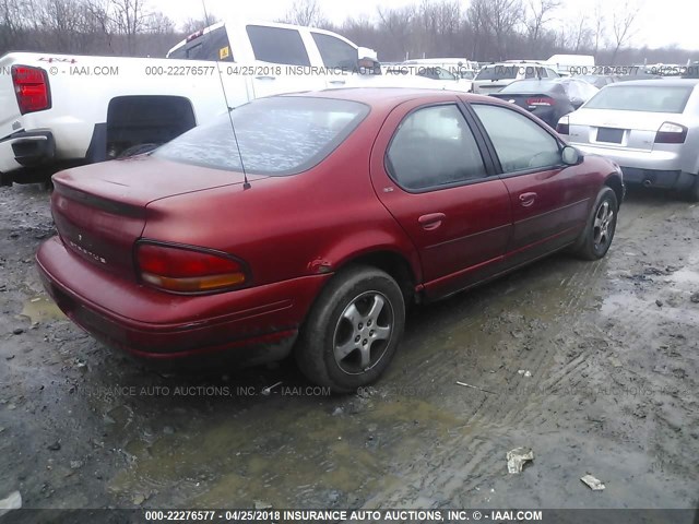 1B3EJ56HXYN206729 - 2000 DODGE STRATUS ES RED photo 4