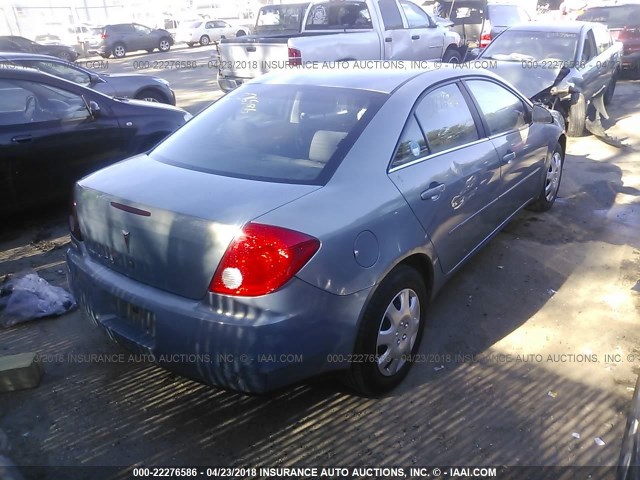 1G2ZF58BX74151217 - 2007 PONTIAC G6 VALUE LEADER/BASE BLUE photo 4