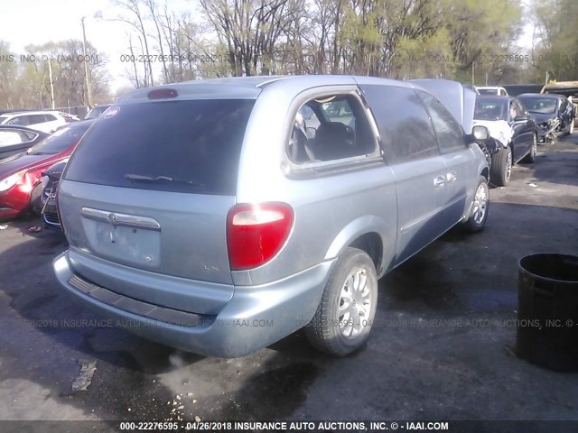 2C4GP44L63R375231 - 2003 CHRYSLER TOWN & COUNTRY LX BLUE photo 4