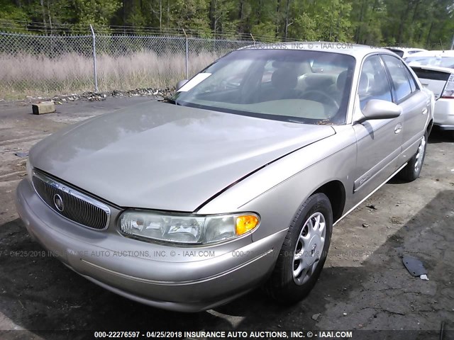 2G4WS52J721188641 - 2002 BUICK CENTURY CUSTOM BEIGE photo 2