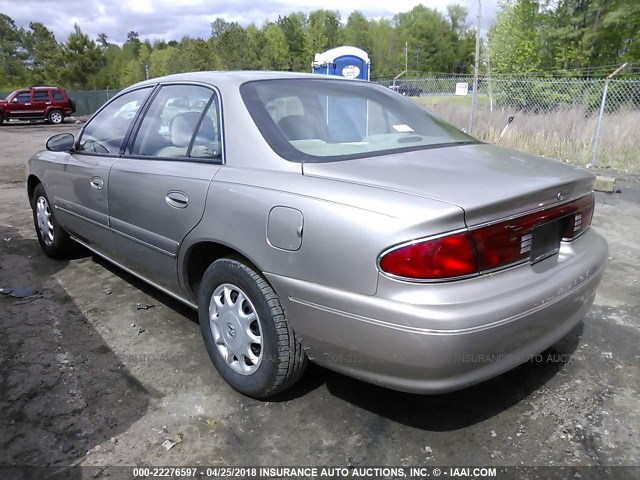 2G4WS52J721188641 - 2002 BUICK CENTURY CUSTOM BEIGE photo 3