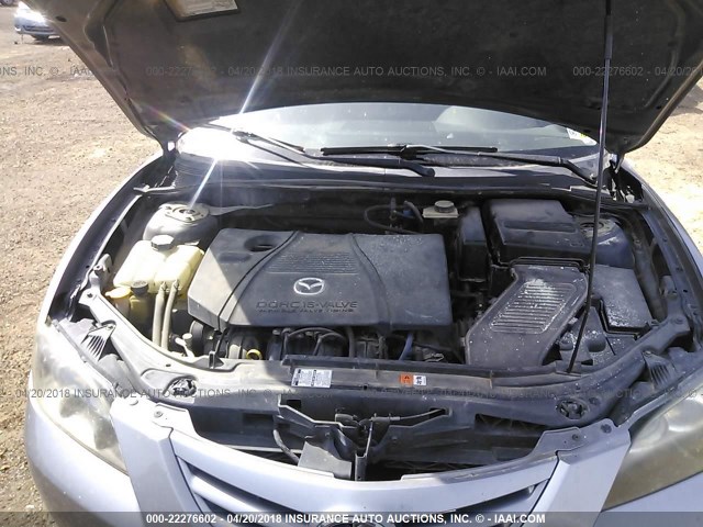 JM1BK123751221239 - 2005 MAZDA 3 S GRAY photo 10