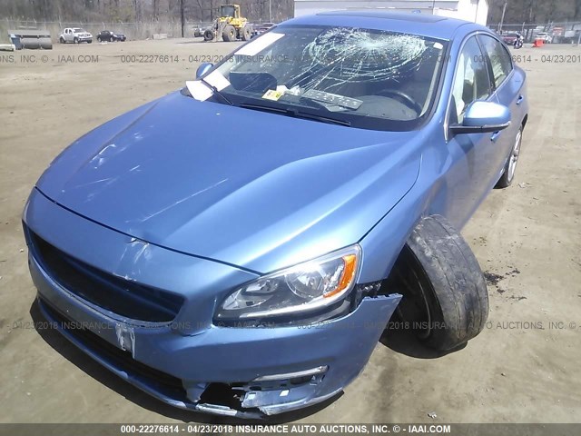 YV1612FS4E2290616 - 2014 VOLVO S60 T5 BLUE photo 6