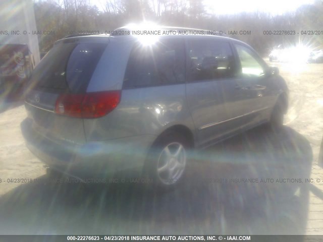 5TDBA22C46S075735 - 2006 TOYOTA SIENNA XLE/XLE LIMITED BLUE photo 4