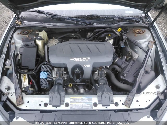 2G2WP522751189490 - 2005 PONTIAC GRAND PRIX ტალღისფერი ფოტო 10