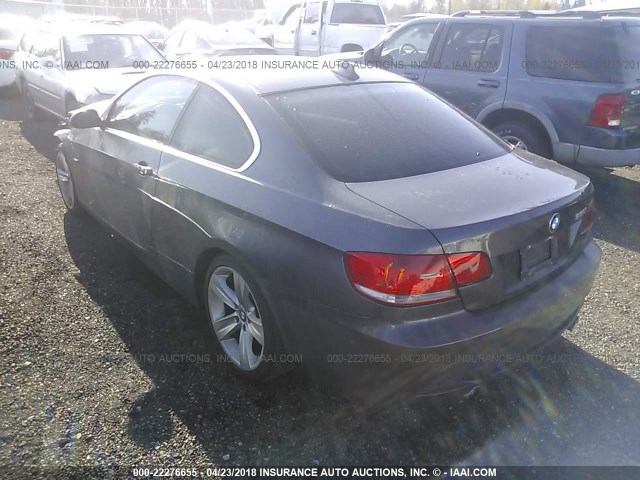 WBAWB73547P033991 - 2007 BMW 335 I GRAY photo 3