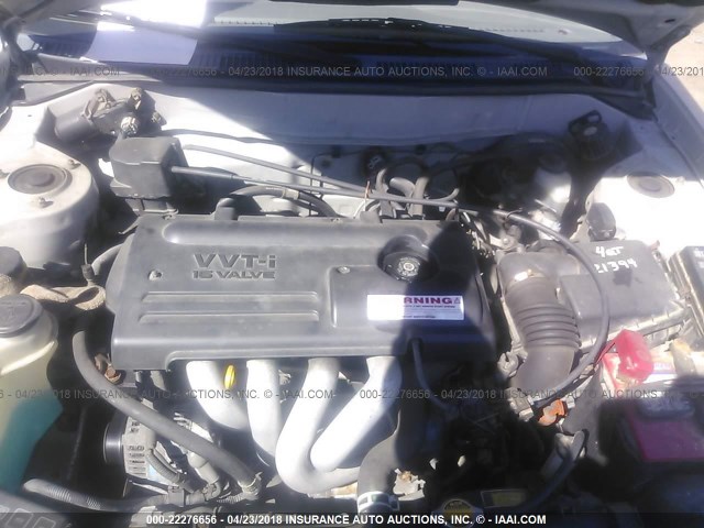 2T1BR12E3YC373919 - 2000 TOYOTA COROLLA VE/CE/LE SILVER photo 10