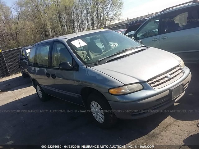 2P4FP2539TR612076 - 1996 PLYMOUTH VOYAGER BLUE photo 1