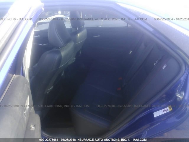 4T1BF1FK3GU572619 - 2016 TOYOTA CAMRY LE/XLE/SE/XSE BLUE photo 8