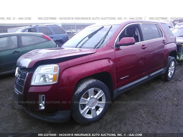 2GKFLREK6D6409105 - 2013 GMC TERRAIN SLE RED photo 2