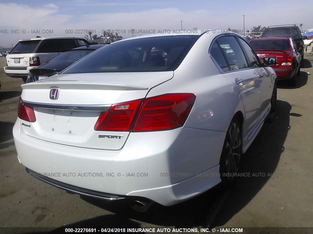 1HGCR2F59FA051325 - 2015 HONDA ACCORD SPORT 白色 照片 4