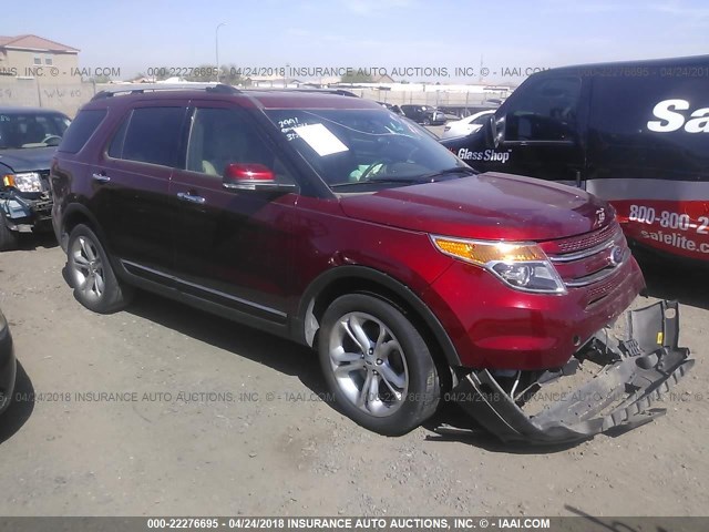 1FM5K8F81FGB52991 - 2015 FORD EXPLORER LIMITED 红色 照片 1