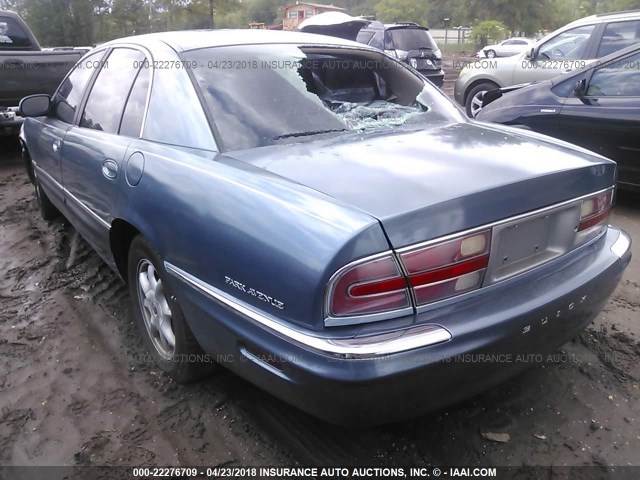 1G4CW54K724195980 - 2002 BUICK PARK AVENUE  BLUE photo 3