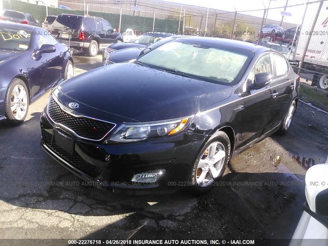 5XXGM4A72FG455848 - 2015 KIA OPTIMA LX BLACK photo 2