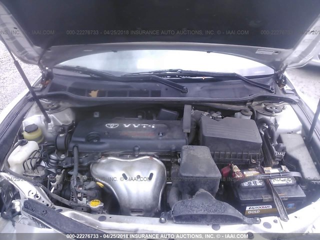 4T1BE46KX9U349534 - 2009 TOYOTA CAMRY SE/LE/XLE SILVER photo 10