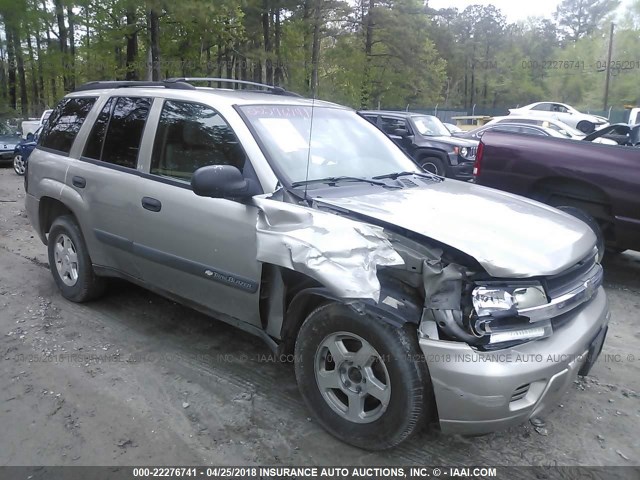 1GNDT13S832406796 - 2003 CHEVROLET TRAILBLAZER  GRAY photo 1