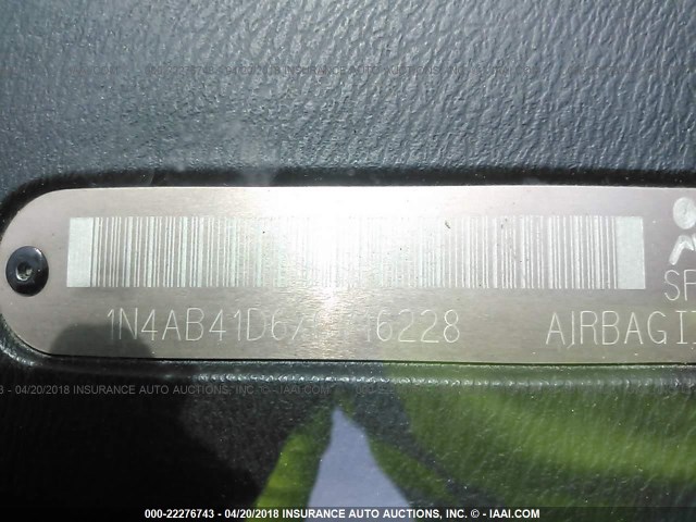 1N4AB41D6XC716228 - 1999 NISSAN SENTRA XE/GXE SILVER photo 9