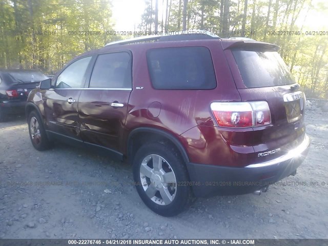 1GKEV23798J203085 - 2008 GMC ACADIA SLT-1 RED photo 3