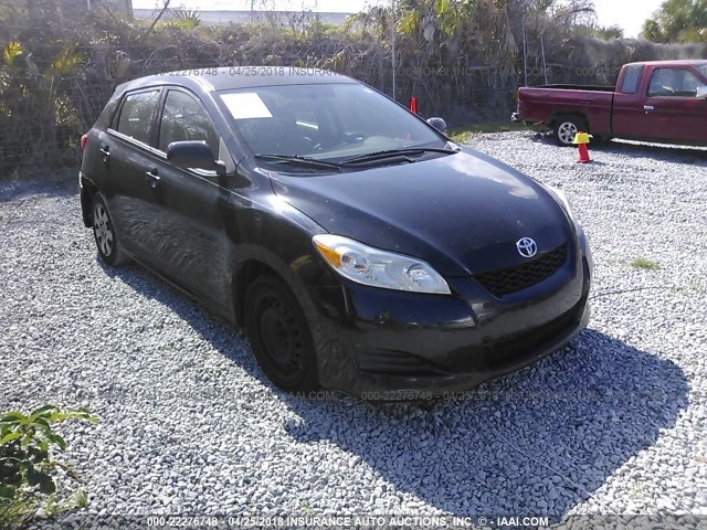 2T1KU40E79C004369 - 2009 TOYOTA COROLLA MATRIX  BLACK photo 1
