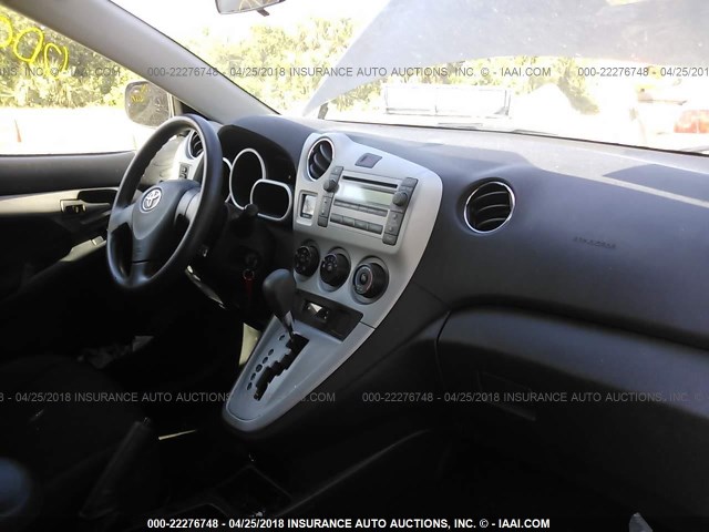 2T1KU40E79C004369 - 2009 TOYOTA COROLLA MATRIX  BLACK photo 5