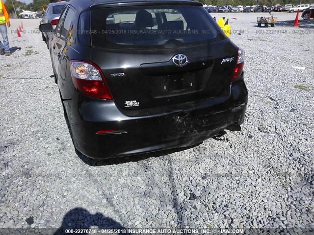 2T1KU40E79C004369 - 2009 TOYOTA COROLLA MATRIX  BLACK photo 6