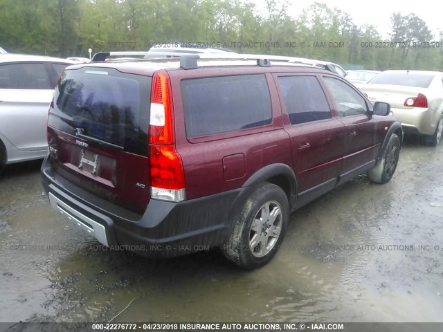 YV4SZ592161216245 - 2006 VOLVO XC70 RED photo 4