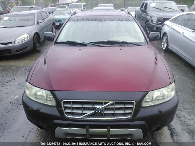 YV4SZ592161216245 - 2006 VOLVO XC70 RED photo 6