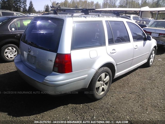 WVWSP61J63W591385 - 2003 VOLKSWAGEN JETTA GLS TDI SILVER photo 4