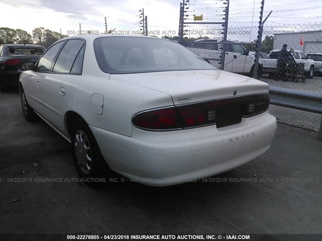 2G4WS52J331234693 - 2003 BUICK CENTURY CUSTOM WHITE photo 3