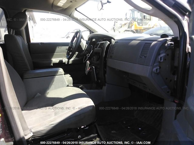 1D8HB38N14F124989 - 2004 DODGE DURANGO ST BURGUNDY photo 5