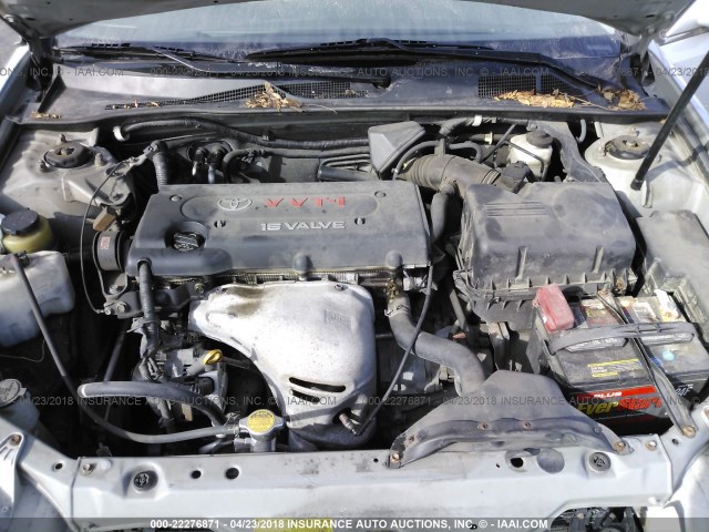 4T1BE32K03U176517 - 2003 TOYOTA CAMRY LE/XLE/SE SILVER photo 10