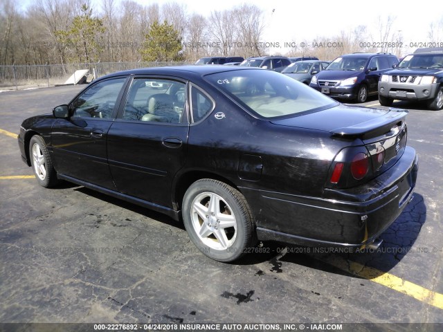 2G1WP521X49243361 - 2004 CHEVROLET IMPALA SS BLACK photo 3