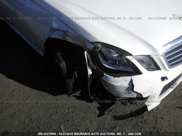 WDDHF8HB6BA415820 - 2011 MERCEDES-BENZ E 350 4MATIC WHITE photo 6