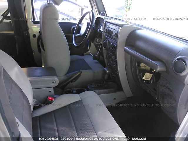 1J4AA2D12AL212036 - 2010 JEEP WRANGLER SPORT SILVER photo 5