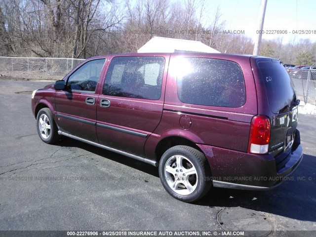 1GNDV23197D167972 - 2007 CHEVROLET UPLANDER LS MAROON photo 3