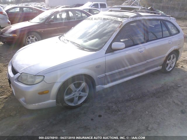 JM1BJ245121621199 - 2002 MAZDA PROTEGE PR5 SILVER photo 2