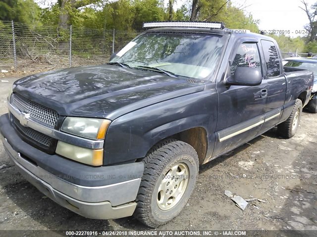 2GCEK19TX31225179 - 2003 CHEVROLET SILVERADO K1500 BLACK photo 2