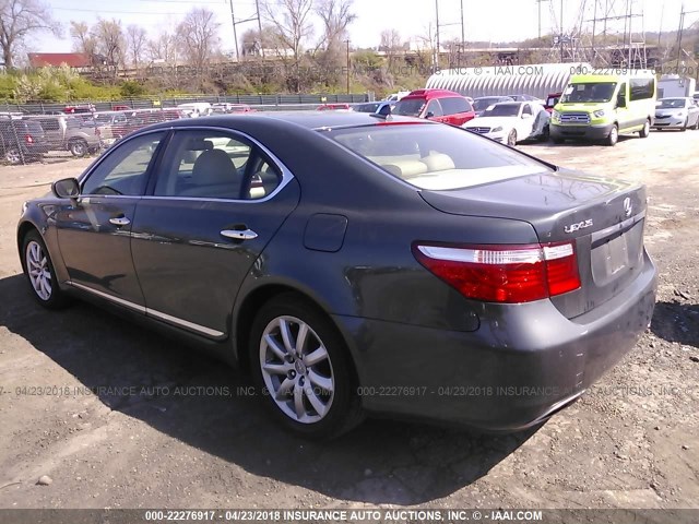 JTHGL46F775014756 - 2007 LEXUS LS 460L GREEN photo 3