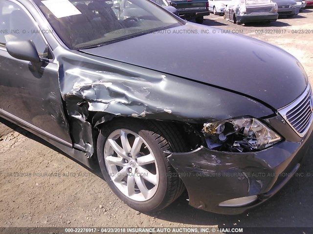 JTHGL46F775014756 - 2007 LEXUS LS 460L GREEN photo 6