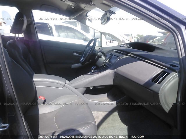 JTDKN3DU0A0192790 - 2010 TOYOTA PRIUS 灰色 照片 5